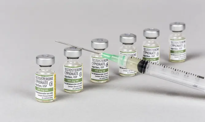 Testosterone vials